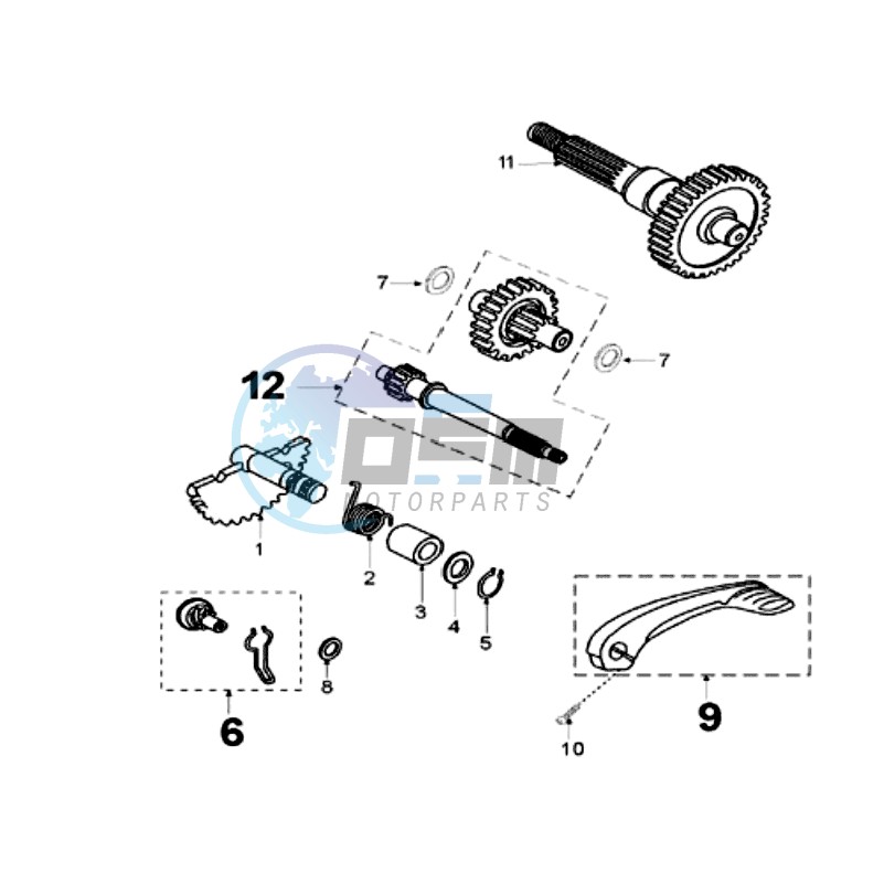 DRIVE SHAFTS / KICKSTARTER