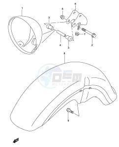 GZ125 (P19) drawing HEADLAMP HOUSING (MODEL K2)