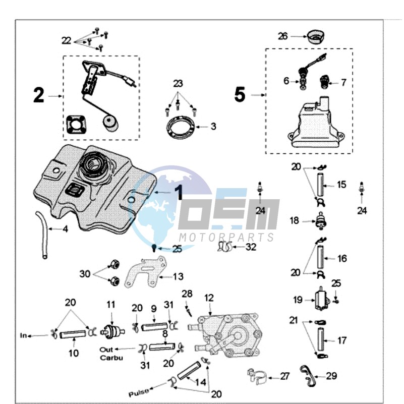 TANK AND FUEL PUMP