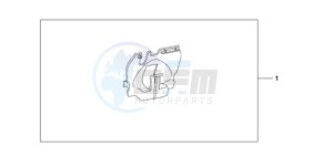 CB1000R9 France - (F / CMF) drawing U-LOCK HOLDER