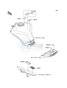 Z1000 ZR1000DCFA FR GB XX (EU ME A(FRICA) drawing Labels