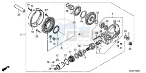 VT750C9 E / KMH drawing FINAL DRIVEN GEAR