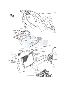 NINJA_ZX-6R ZX636EFF FR GB XX (EU ME A(FRICA) drawing Radiator