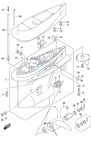 DF 225 drawing Gear Case (C/R)