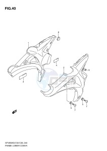 SFV650 (E3-E28) Gladius drawing FRAME LOWER COVER