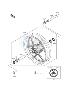 NINJA_ZX-6R ZX636EFF FR GB XX (EU ME A(FRICA) drawing Front Hub