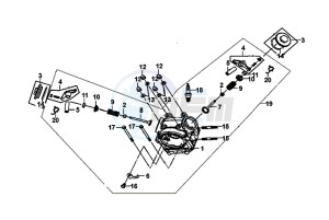 ALLO 50 (25 KM/H) (AJ05WA-NL) (L8-M0) drawing CYLINDER HEAD / ALLO 50 (25 KM/H) (AJ05WA-NL) (L8-M0)