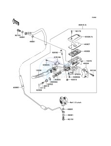 VN1700_CLASSIC_TOURER_ABS VN1700DDF GB XX (EU ME A(FRICA) drawing Clutch Master Cylinder