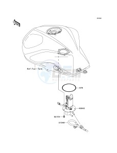 ZR 1000 B [Z1000] (7F-8F) 0B8F drawing FUEL PUMP