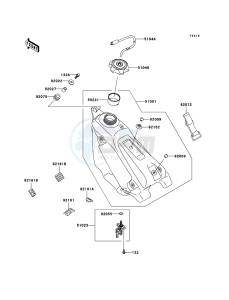 KX250 KX250-R1 EU drawing Fuel Tank