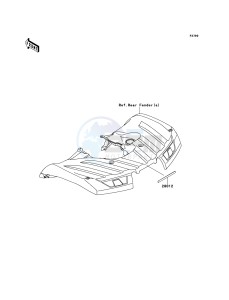 KVF750_4X4_EPS KVF750GDF EU drawing Reflectors(EU,UK)