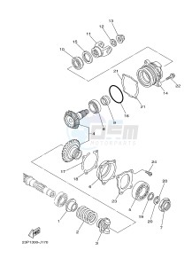 XT1200ZE SUPER TENERE ABS (2KB9 2KBA) drawing MIDDLE DRIVE GEAR