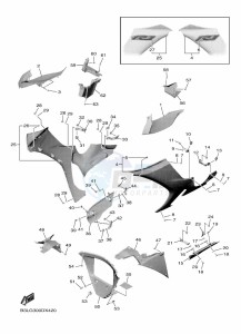 YZF1000 YZF-R1 (B3LS) drawing COWLING 2