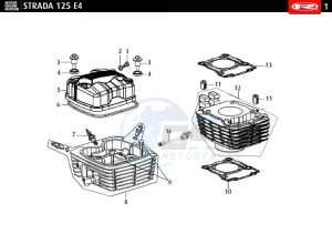 STRADA-125-EURO-4-BLACK drawing CYLINDER HEAD ASSY