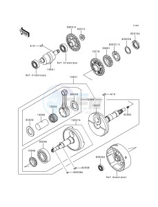 KLF 300 B [BAYOU 300] (B1-B4) [BAYOU 300] drawing CRANKSHAFT