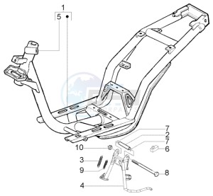 Liberty 200 Leader RST drawing Chassis - Central stand