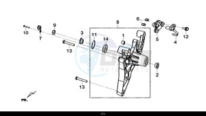 JOYMAX Z 300I ABS (LW30W1-EU) (L9) drawing RR. FORK ASSY