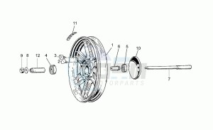 65 GT 650 drawing Rear wheel