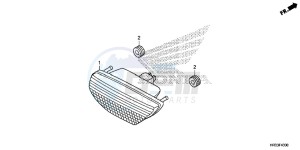 TRX420FM2E TRX420 Europe Direct - (ED) drawing TAILLIGHT