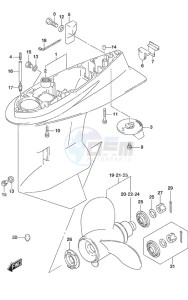 DF 115A drawing Gear Case