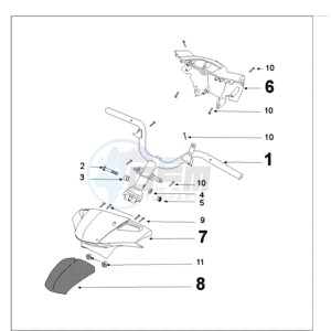 KISBEE MX drawing HANDLEBAR