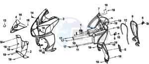 SYMPHONY SR 125 L7 drawing FR PLATE / INNER PROTECTOR / INDICATORS