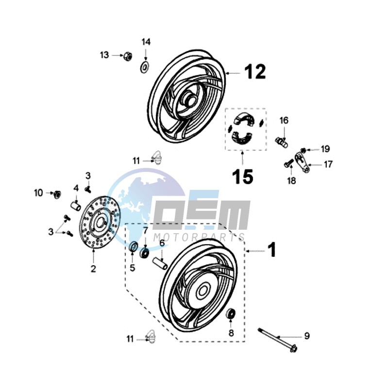 WHEELS / BRAKE DISC D160