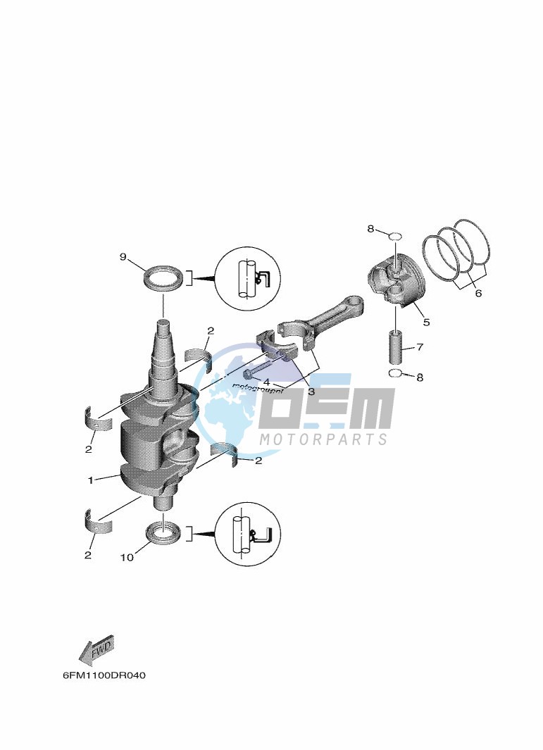 CRANKSHAFT--PISTON