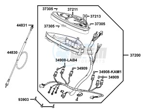 PEOPLE S 200 I drawing Speedometer