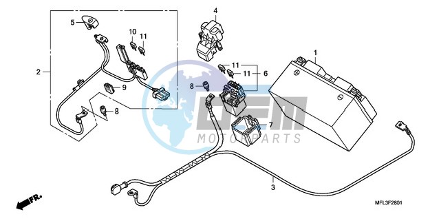 BATTERY (CBR1000RA)