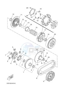 YP400RA X-MAX 400 ABS X-MAX (1SDC 1SDC 1SDC 1SDC) drawing CLUTCH