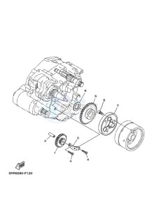 XTZ125E (1SBH) drawing STARTER CLUTCH