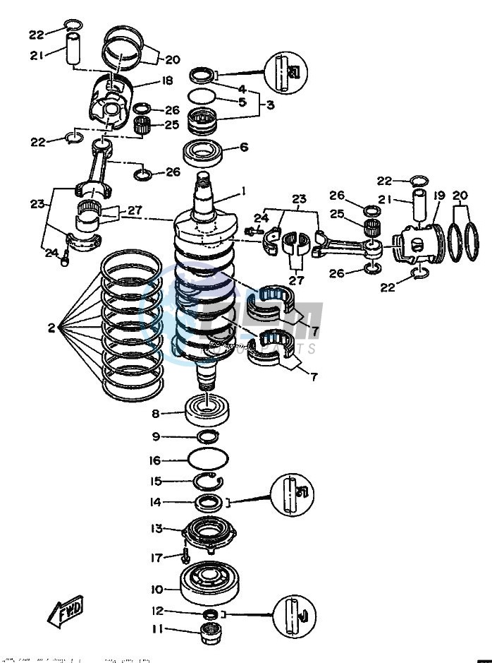 CRANKSHAFT--PISTON