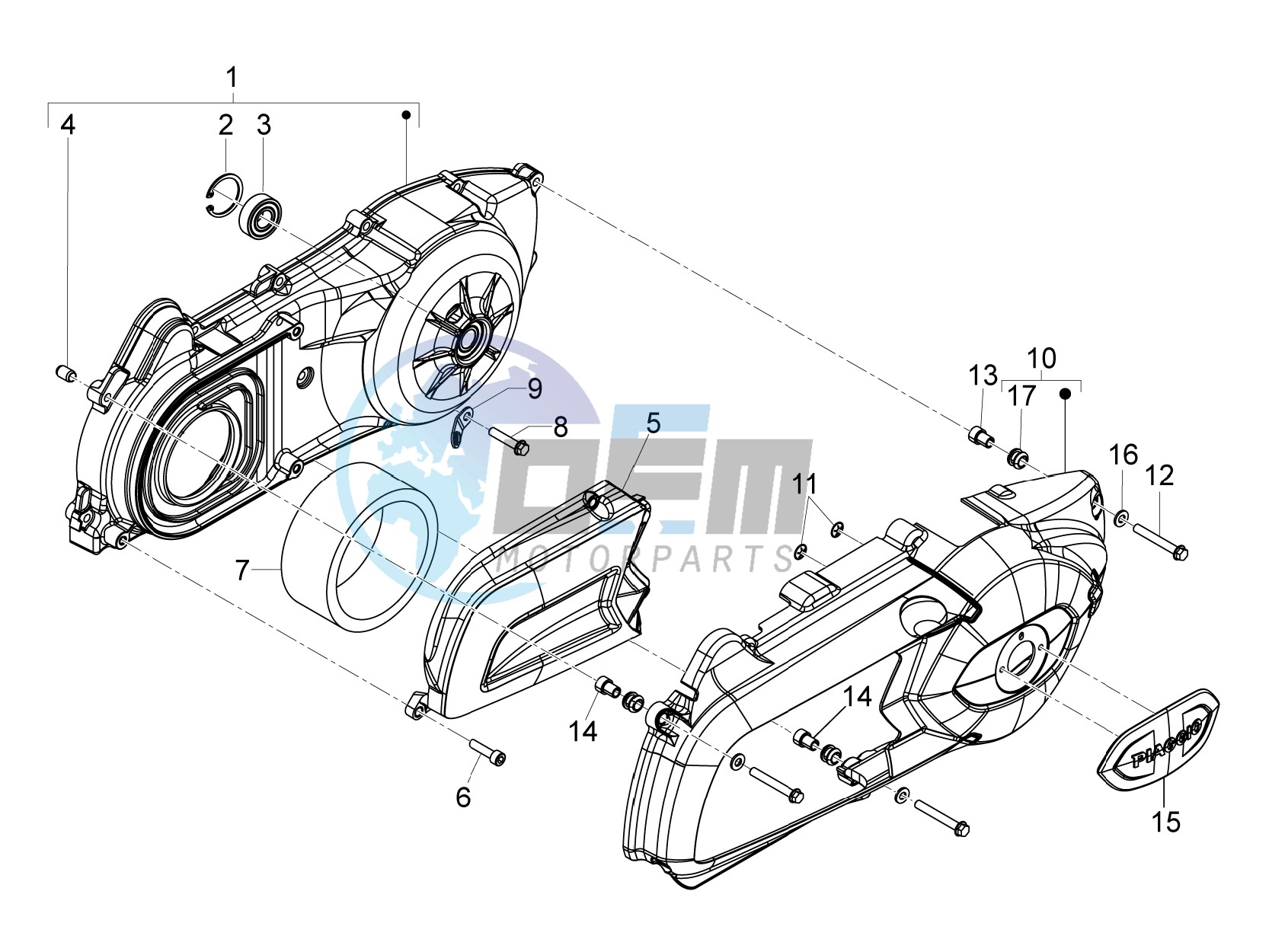 Crankcase cover - Crankcase cooling