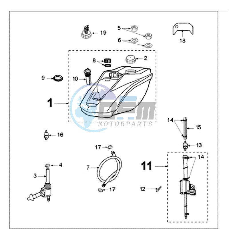 TANK AND FUEL PUMP