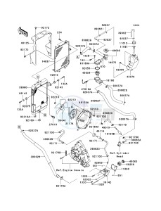 KSV 700 C [KFX700] (C6F) C6F drawing RADIATOR