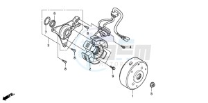 CRF100F drawing GENERATOR (CRF100F)