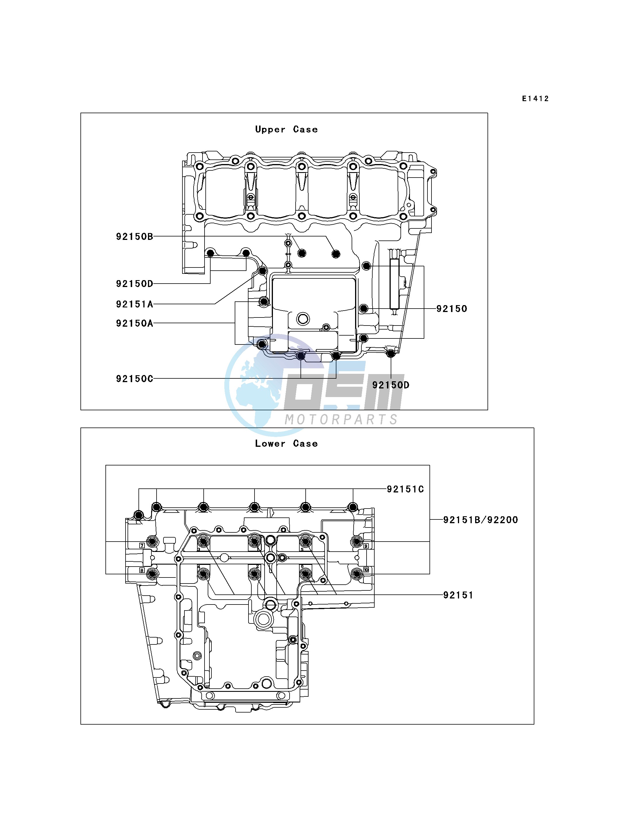 CRANKCASE BOLT PATTERN