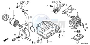 VFR1200FB drawing OIL PUMP (VFR1200F)