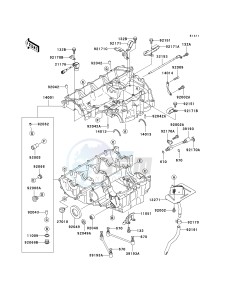 ZX 1200 A [NINJA ZX-12R] (A1) [NINJA ZX-12R] drawing CRANKCASE