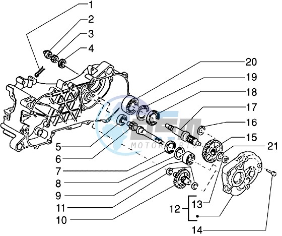 Rear wheel shaft