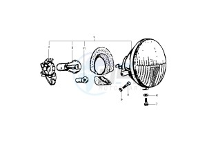 PX 125-150-200 drawing Head lamp