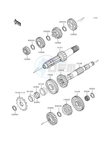 KX 250 K [KX250] (K3) [KX250] drawing TRANSMISSION