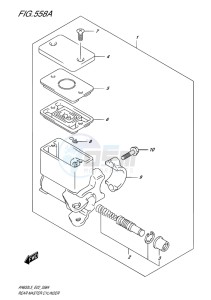 AN650Z ABS BURGMAN EXECUTIVE EU drawing REAR MASTER CYLINDER