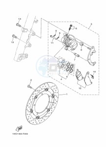 MT-03 MTN320-A (BEV8) drawing FRONT BRAKE CALIPER