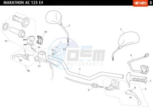 MARATHON-125-AC-SM-E4-FREE-JUMP-AUSTRIA-FREE-JUMP-BLUE drawing HANDLEBAR - CONTROLS