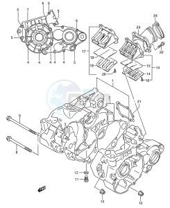 RMX250 (E28) drawing CRANKCASE