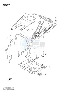 LT-Z400 (E33) drawing FUEL TANK COVER (LT-Z400L2 E33)