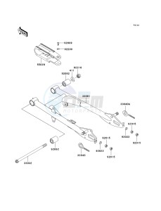 BR 125 B [WIND 125] (B2) B2 drawing SWINGARM