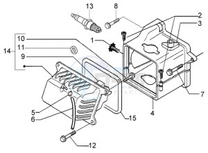 LX 50 4T drawing Cilinder head cover